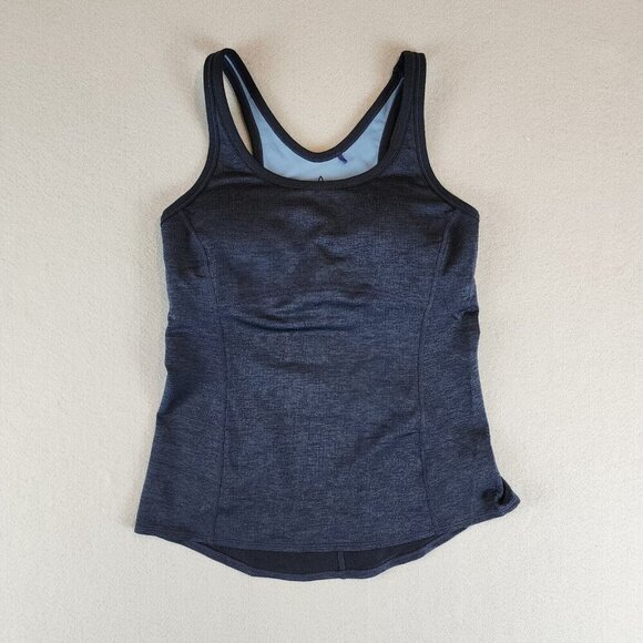 PrAna Lilliana Tank Top Cut Out Open Back Fitted Workout Lightly Padded Bra Md - Picture 3 of 13